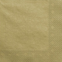 Preview: 20 napkins Scarlett gold metallic 33cm