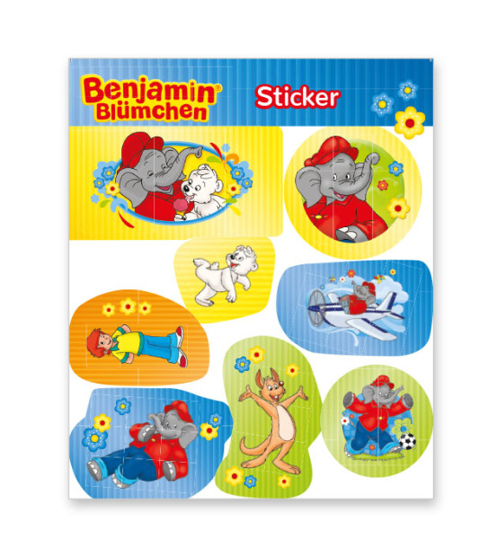 Benjamin Blümchen sticker sheet