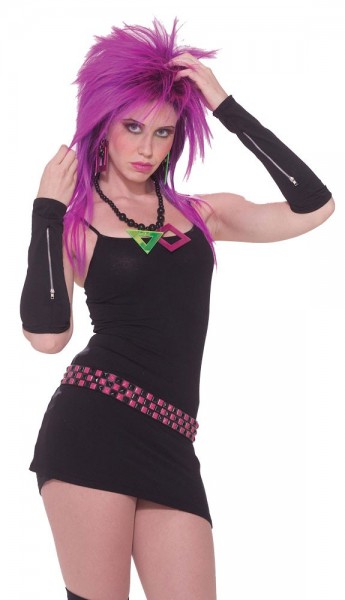 Punky Girl Arm Warmers With Zipper 2