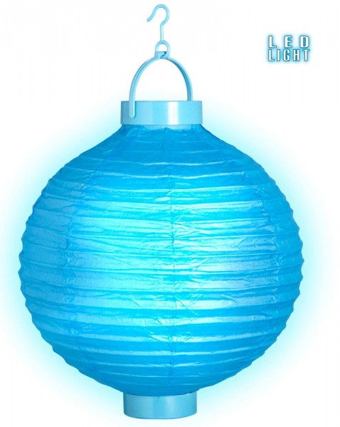 Lanterne LED bleue 30cm