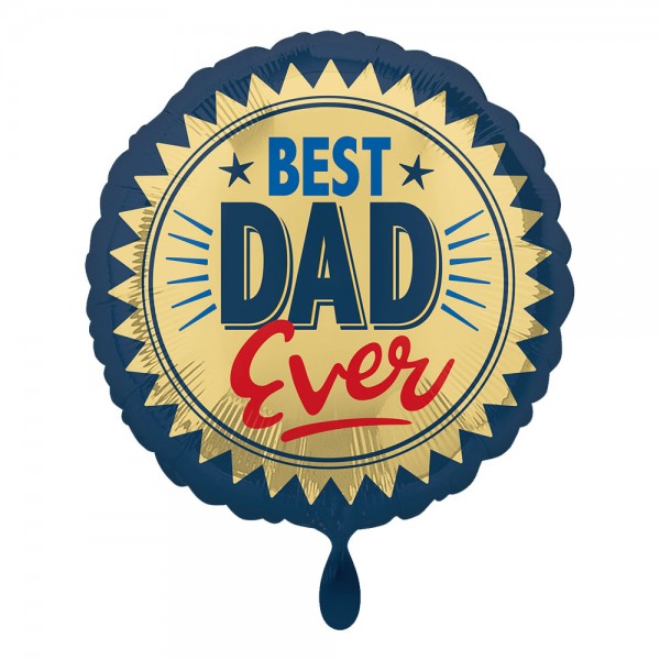 Best Dad foil balloon blue-gold 43cm
