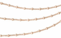 Preview: Wooden beads Christmas garland 3m