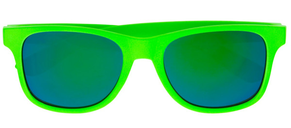 80er Jahre Brille neon grün