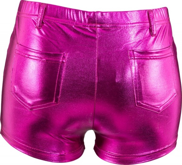Hotpants roze metallic 2