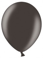 Vorschau: 100 Partystar metallic Ballons schwarz 27cm