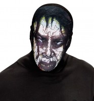 Preview: Undead zombie mask made of fabric