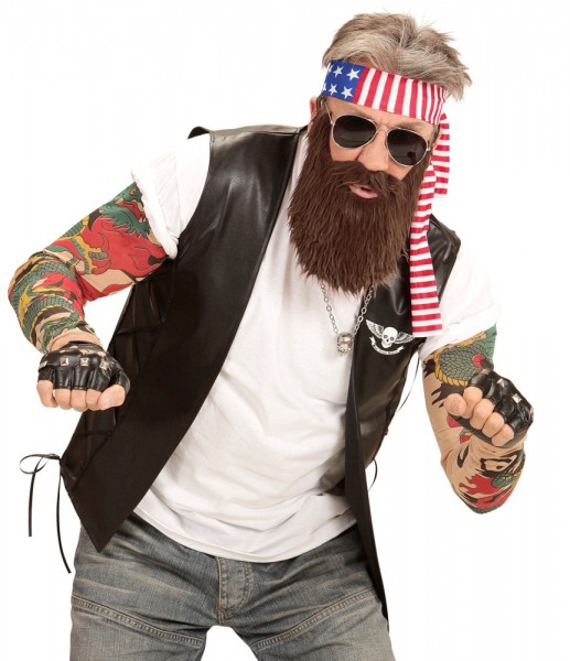 Rocker Beard z amerykańską opaską do włosów 2