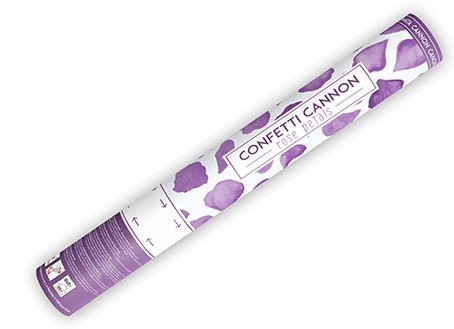 Canon à confettis pétales de rose violet