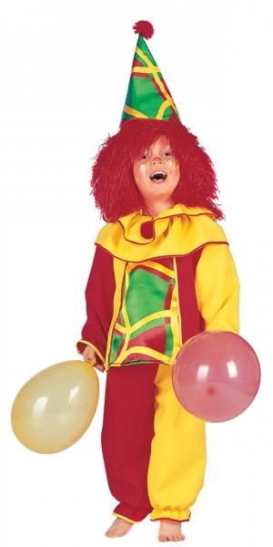 Kleurrijk clown kinderkostuum Sam