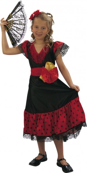Flamenco Tänzerin Kinderkleid