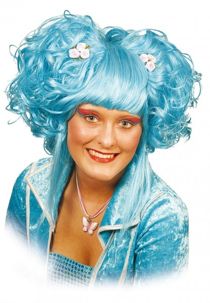 Parrucca donna azzurra Anabelle