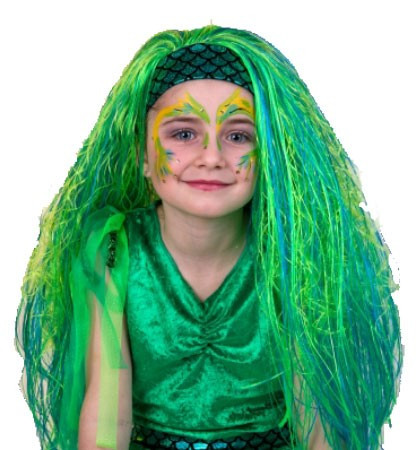 Green Luminous Water Mermaids Wig