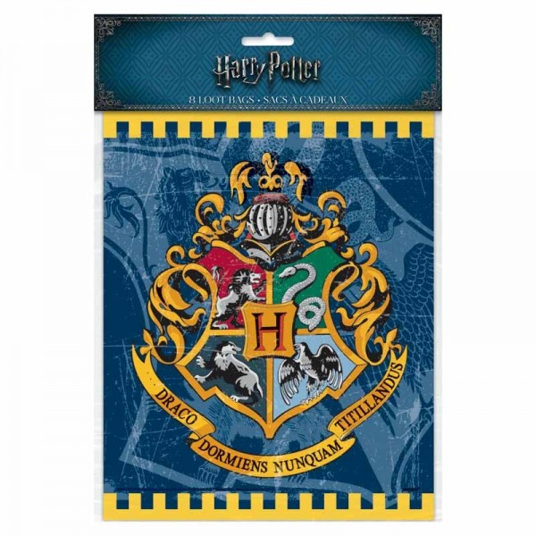 8 torebek na prezenty Harry Potter Hogwart 2