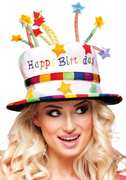 Verjaardagstaart hoed Happy Birthday
