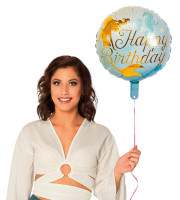 Vorschau: Folienballon Goldene Meerjungfrau 45cm