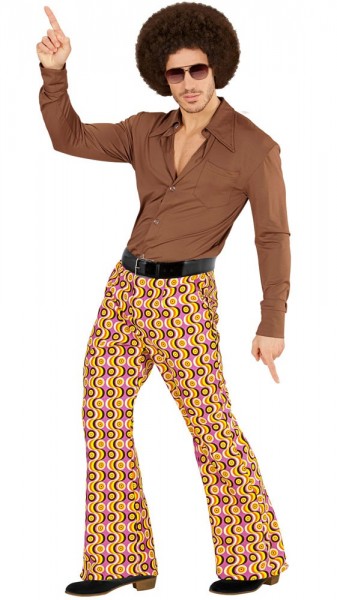 Pantaloni da uomo colorati psichedelici Schlager