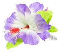 6 Hawaii hair clips hibiscus flower