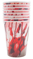 Widok: 8 papierowych kubków po krwawej masakrze 200 ml