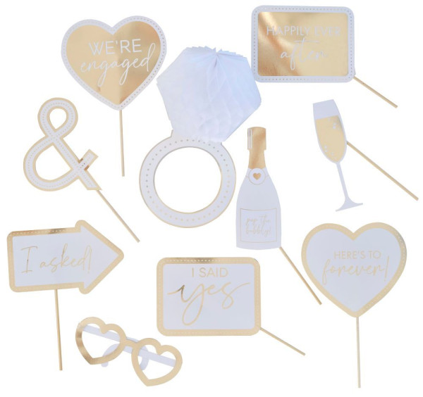 Champagne to Love engagement photo accessories XX-piece
