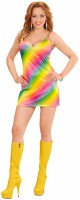 Preview: 70s rainbow disco dress