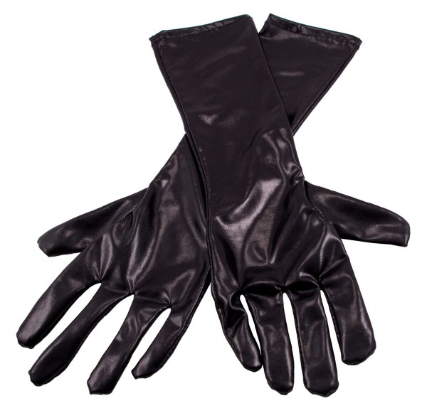 Handschuh in Metallic-Schwarz