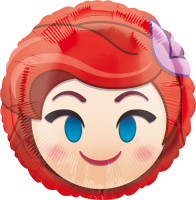 Emoji folieballon Prinses Arielle