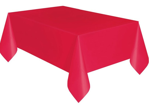 PVC tafelkleed Vera rood 2,74 x 1,37m