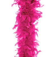 Boa de plumas rosas 180cm