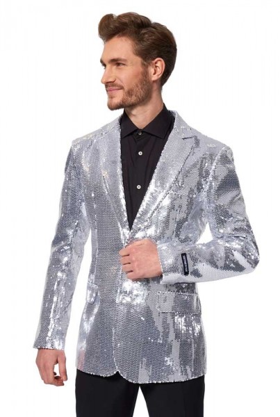 Sequins Silver Suitmeister Jacket for men 4