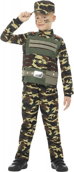 Disfraz infantil del ejército militar 2