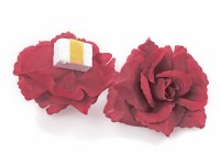Aperçu: 24 décorations auto-adhésives de roses rouges
