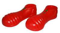 Zapatos de payaso rojos para adulto