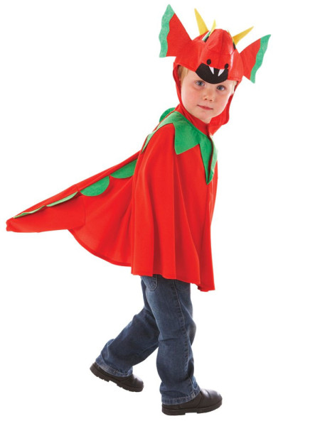 Disfraz infantil de dragón rojo Draggy