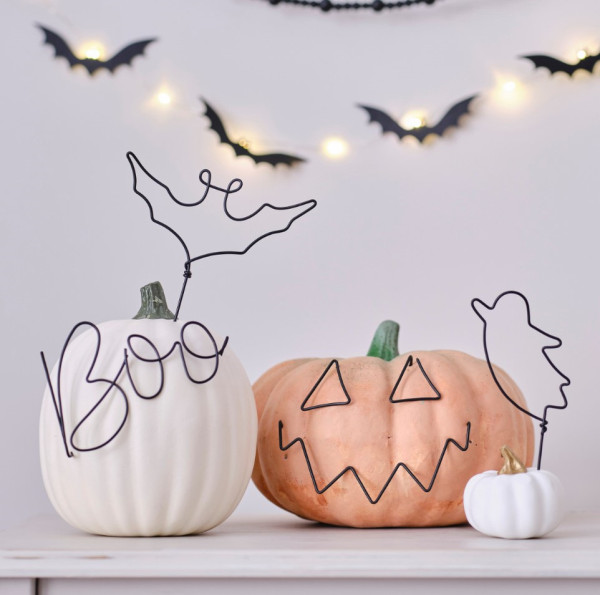 4 decoraciones de calabaza de Halloween