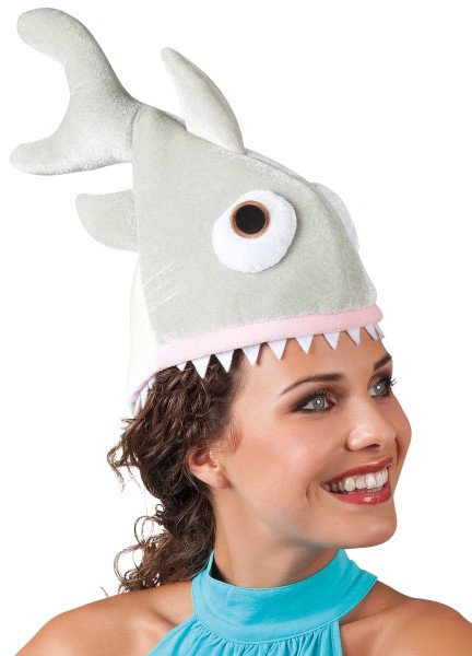 Shark attack hat