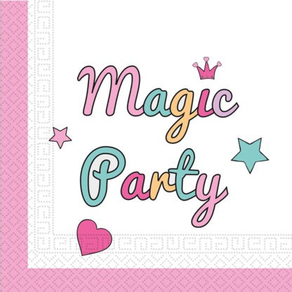 20 serviettes Magic Party 33cm