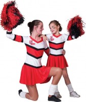 Vorschau: Carly Cheerleader Kleid In Rot Und Weiß