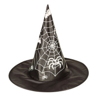 Preview: Hat spider web witch hat black white
